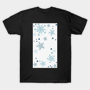 Snowflakes Pattern T-Shirt